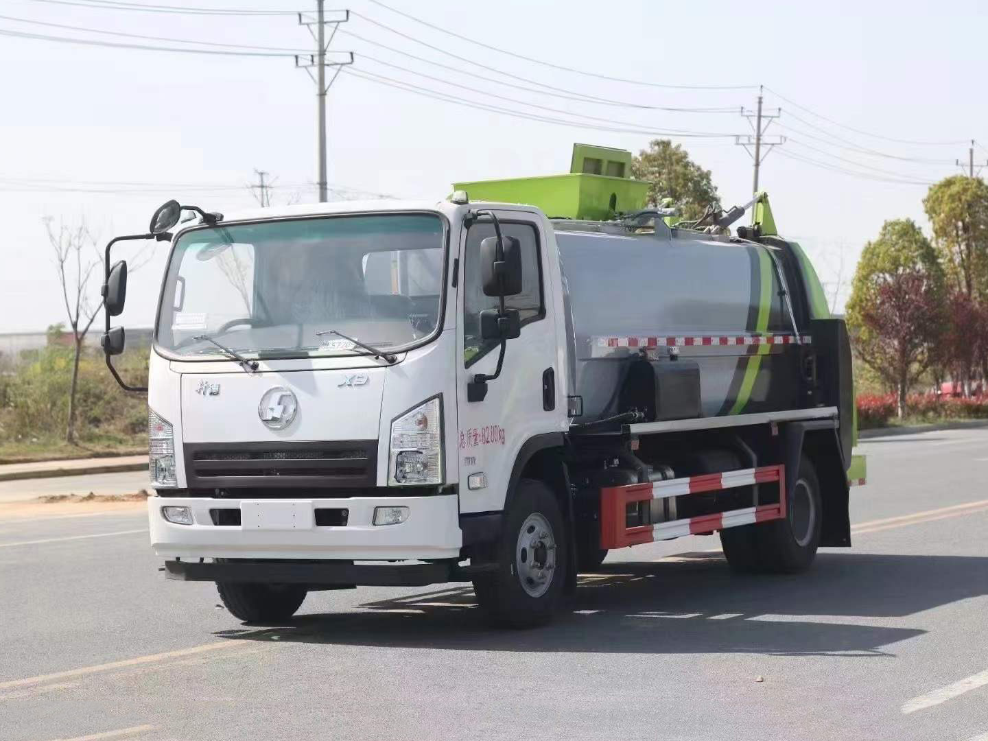 國六陜汽軒德餐廚垃圾車