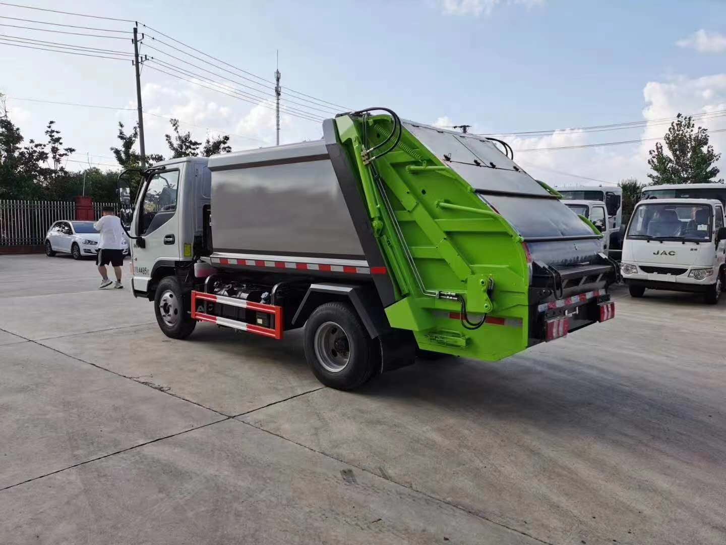 國六江淮藍牌3噸壓縮垃圾車