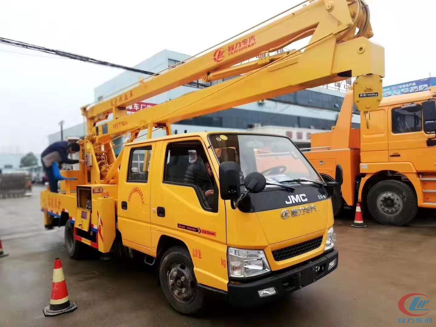 程力江鈴16米高空作業(yè)車側(cè)面圖